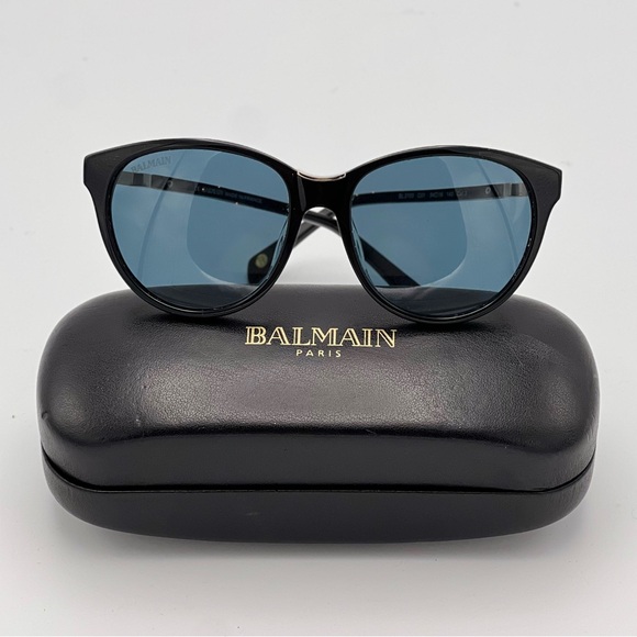 $470 Balmain Paris BL2100 C01 Women\'s Black Sunglasses Shades 54/16/140. W/ case main image 4